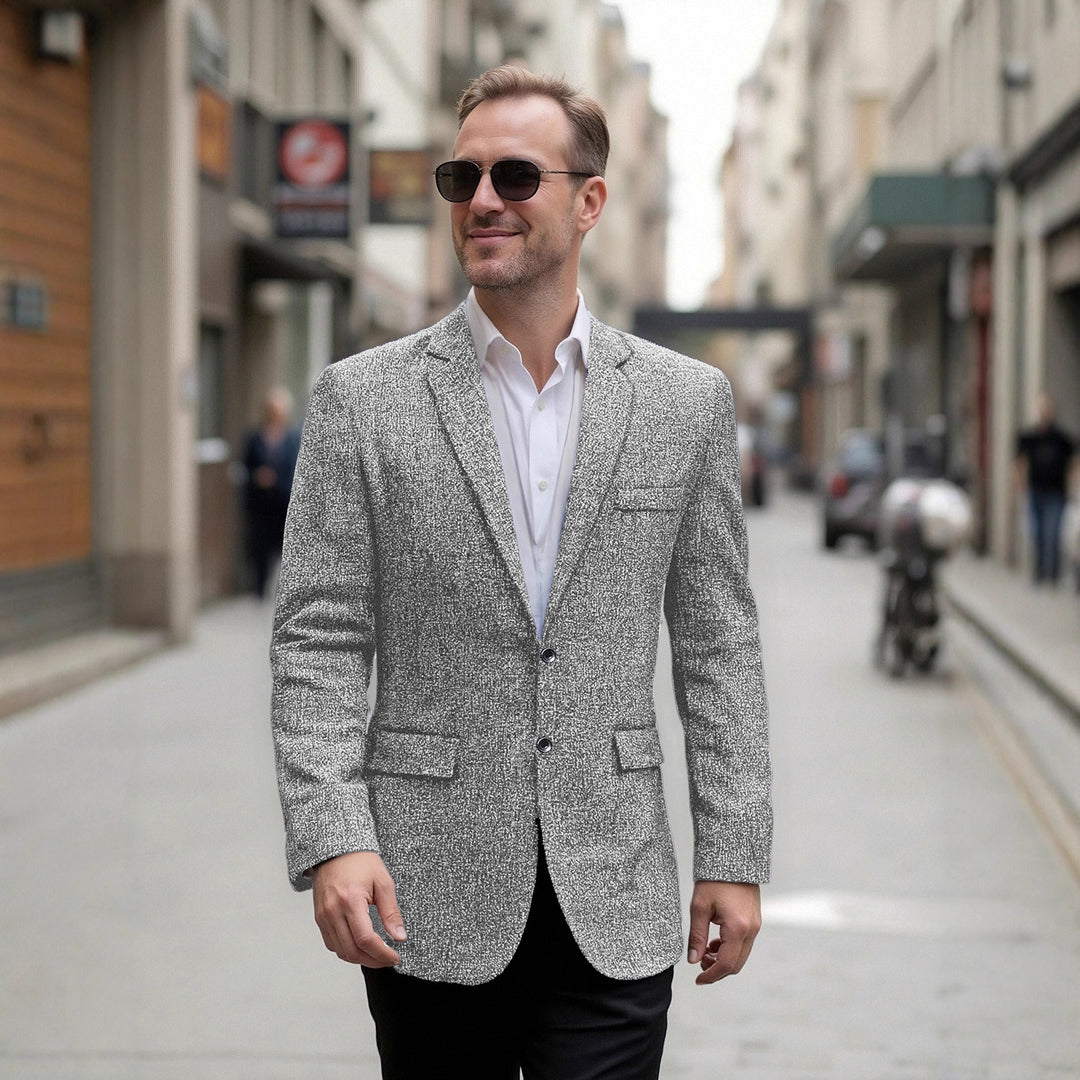 Herrar elegant blazer av strukturerad väv Mirla-Eva Jonsson