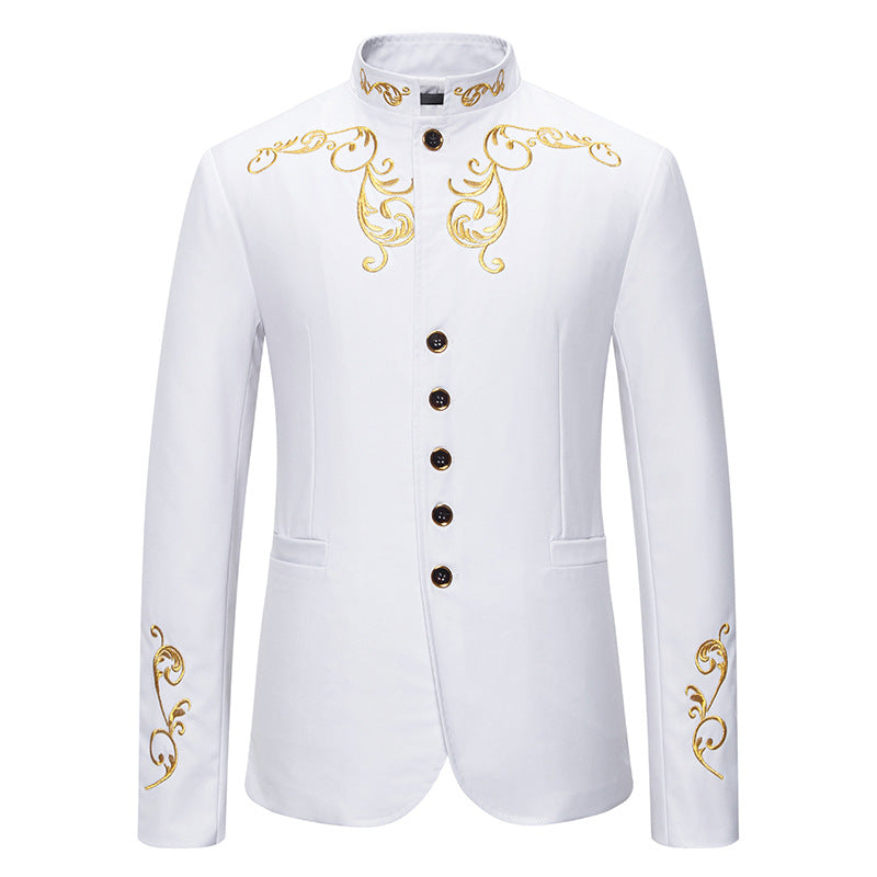 Herrar elegant blazer med konstfullt gyllene broderi Mirla-Eva Jonsson