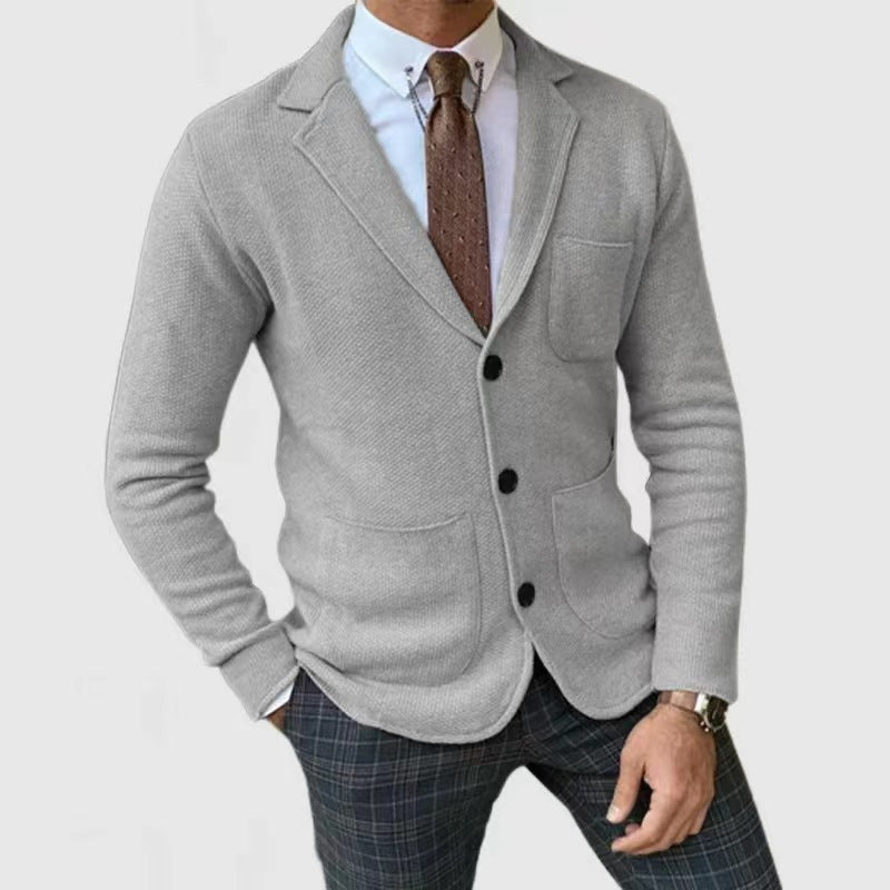 Herrar elegant cardigan med fickor Mirla-Eva Jonsson