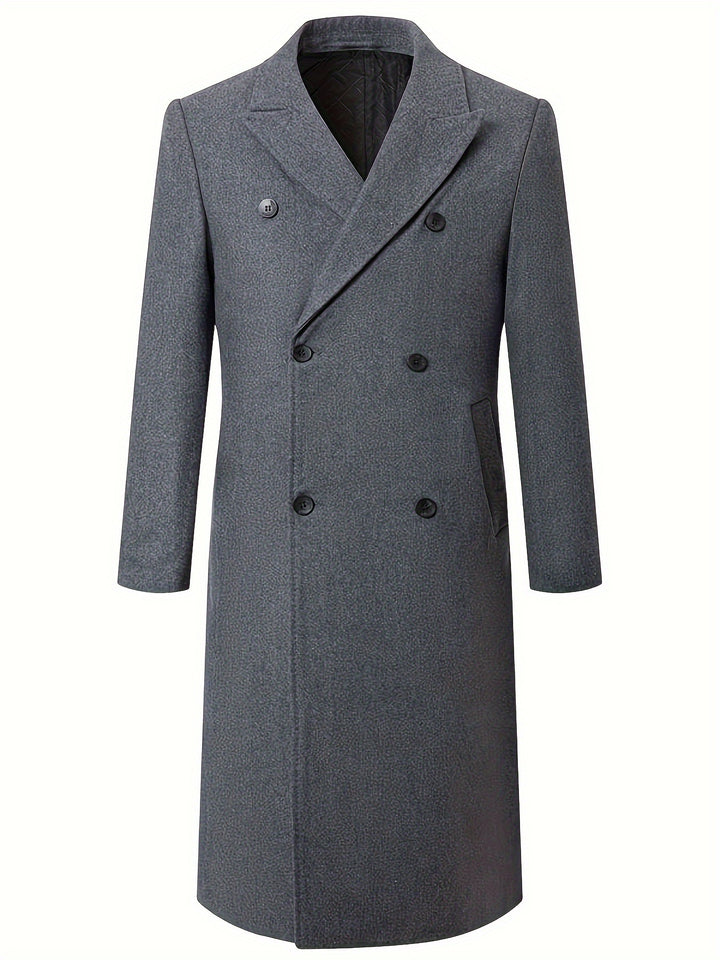 Herrar elegant dubbelknapp trenchcoat Mirla-Eva Jonsson