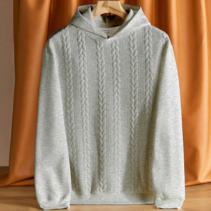 Herrar elegant hoodie med strukturerad design Mirla-Eva Jonsson