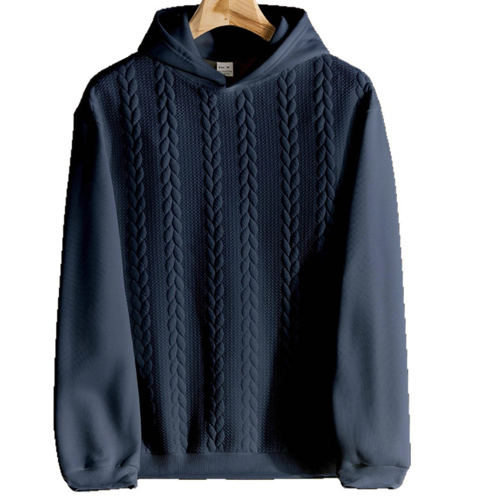 Herrar elegant hoodie med strukturerad design Mirla-Eva Jonsson