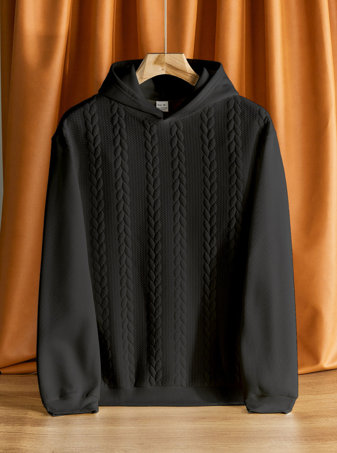 Herrar elegant hoodie med strukturerad design Mirla-Eva Jonsson
