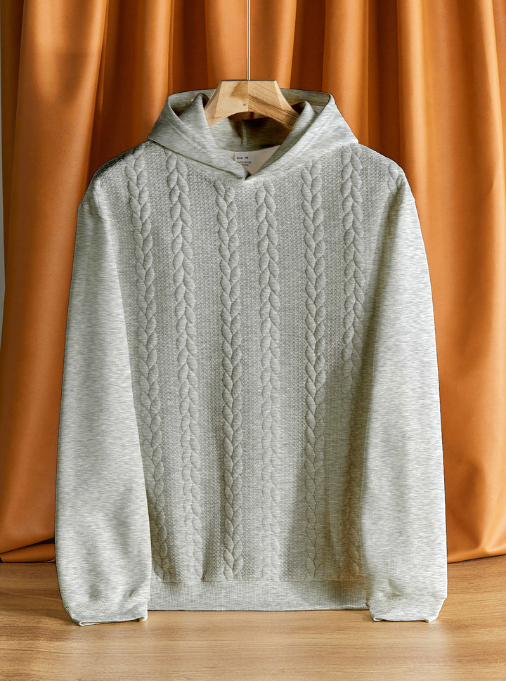 Herrar elegant hoodie med strukturerad design Mirla-Eva Jonsson