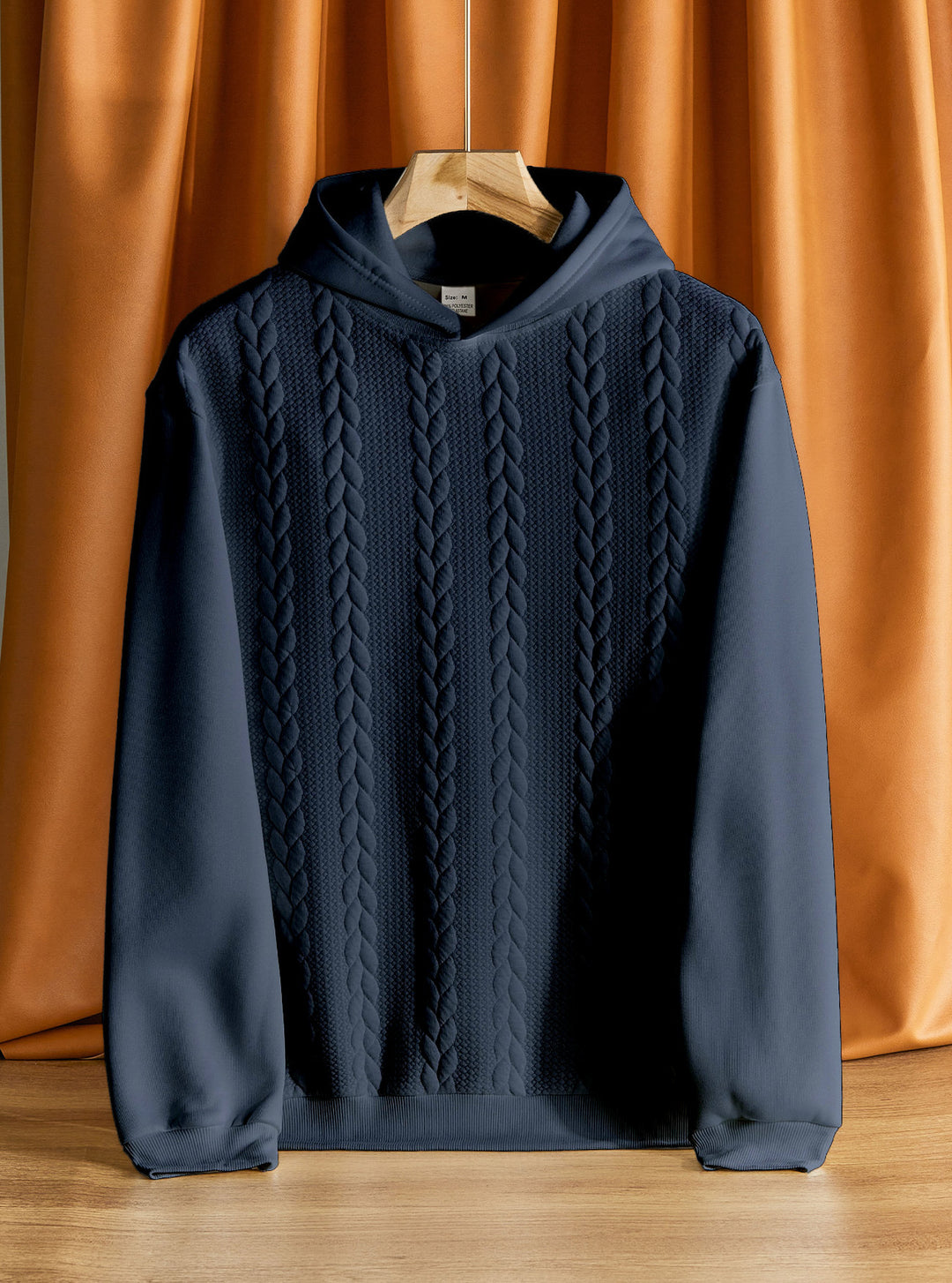 Herrar elegant hoodie med strukturerad design Mirla-Eva Jonsson
