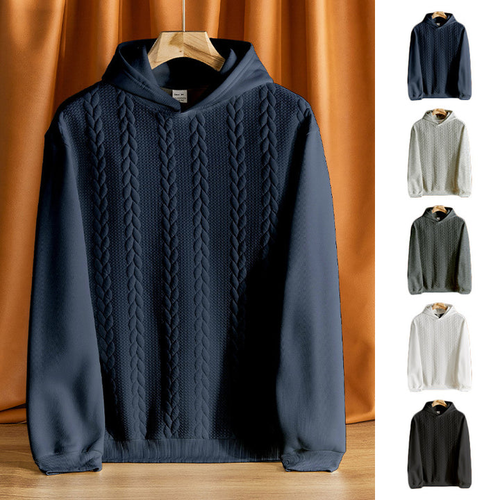 Herrar elegant hoodie med strukturerad design Mirla-Eva Jonsson