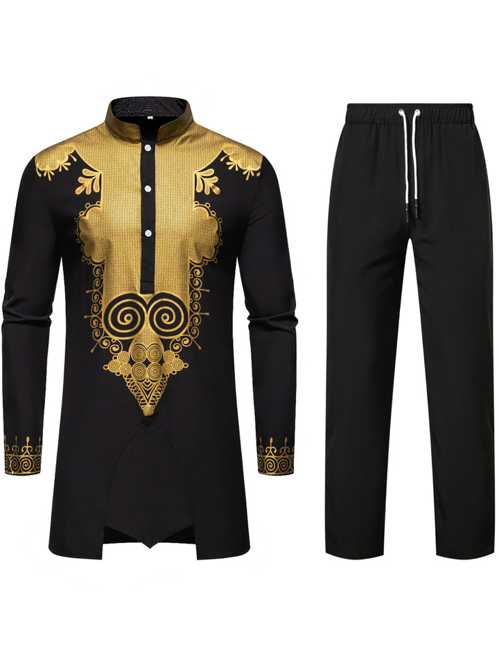 Herrar elegant kombination outfit med dekorativa utsmyckningar Mirla-Eva Jonsson