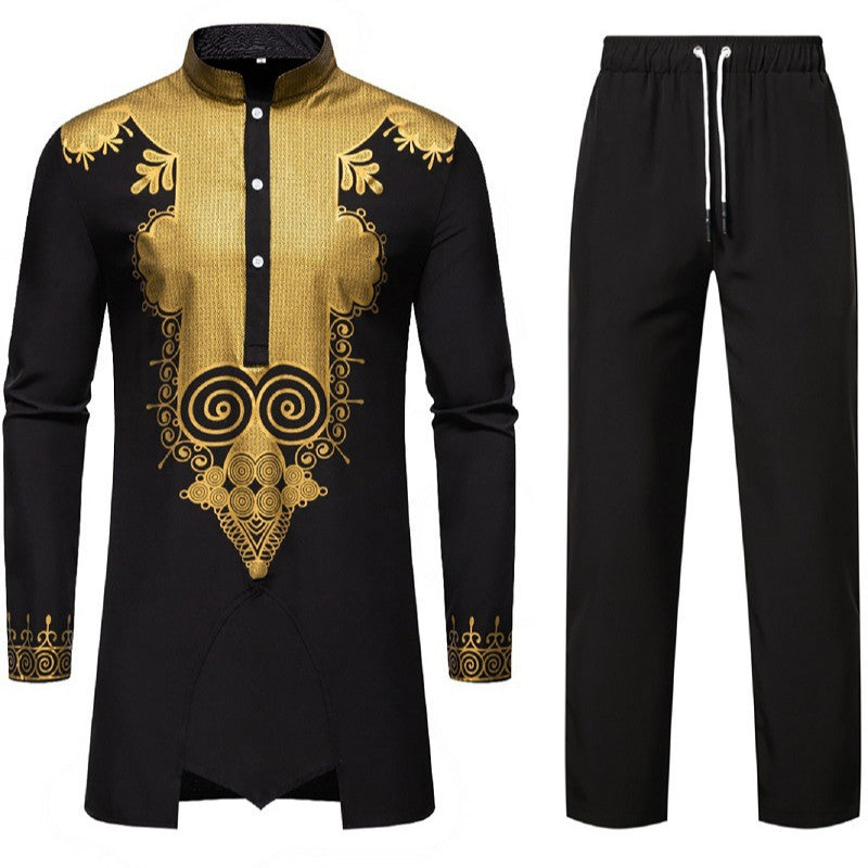 Herrar elegant kombination outfit med dekorativa utsmyckningar Mirla-Eva Jonsson