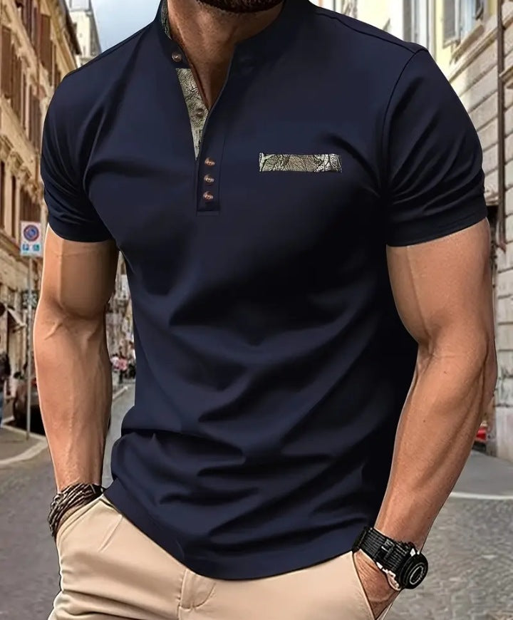Herrar elegant kortärmad blus Mirla-Eva Jonsson