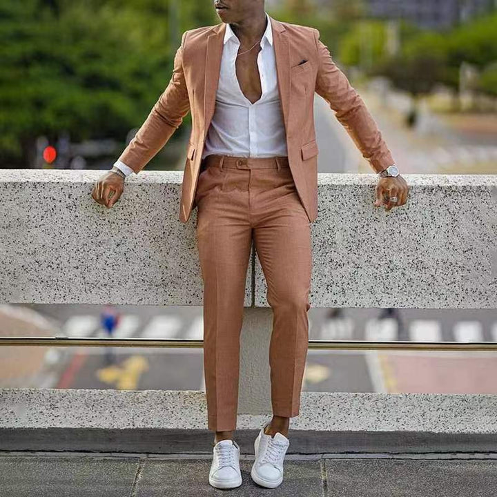 Herrar elegant kostym med modern slim fit-snitt och hållbart tyg Eva Jonsson-Eva Jonsson