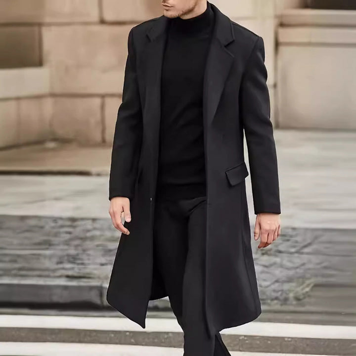 Herrar elegant lång rock med strukturerad design Mirla-Eva Jonsson