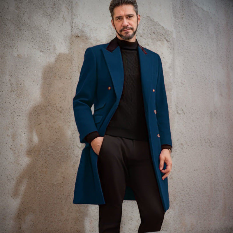 Herrar elegant långblazer med dubbelrad Mirla-Eva Jonsson