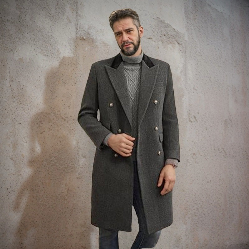 Herrar elegant långblazer med dubbelrad Mirla-Eva Jonsson
