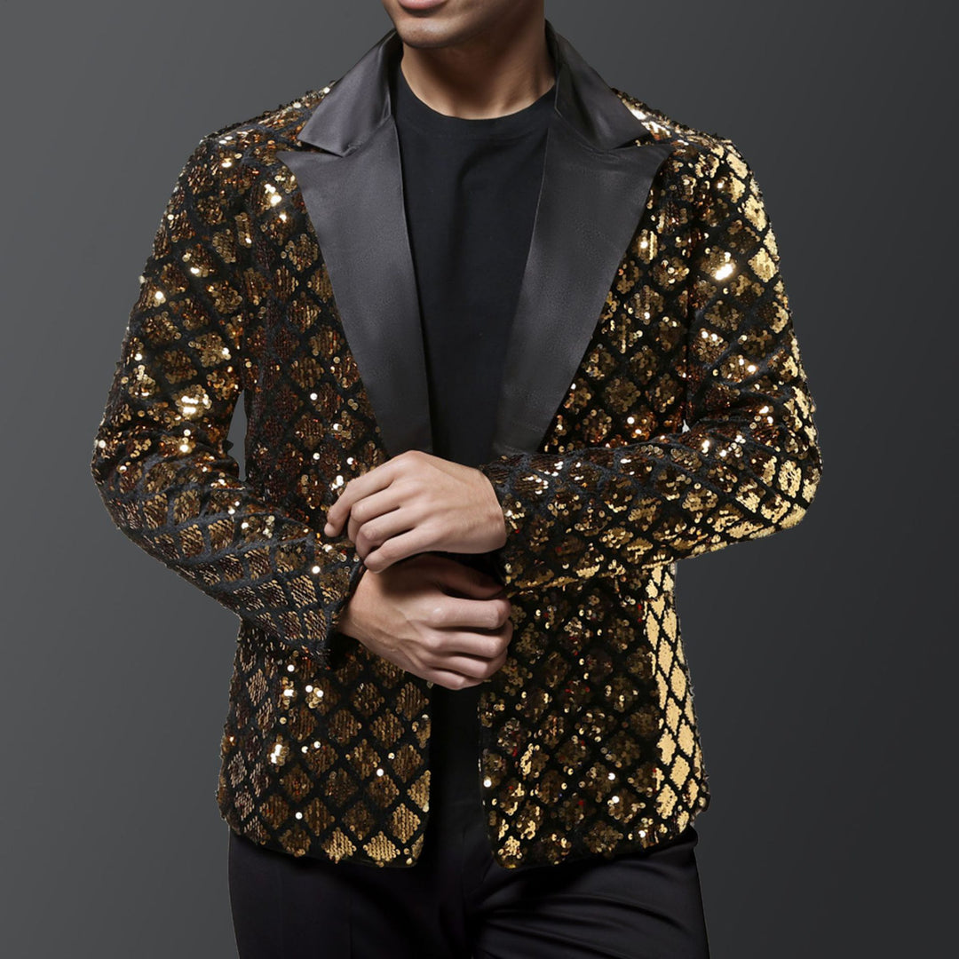 Herrar elegant paljett-blazer med lyxig design Mirla-Eva Jonsson