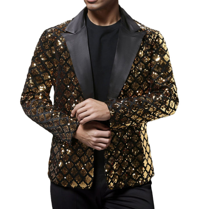 Herrar elegant paljett-blazer med lyxig design Mirla-Eva Jonsson