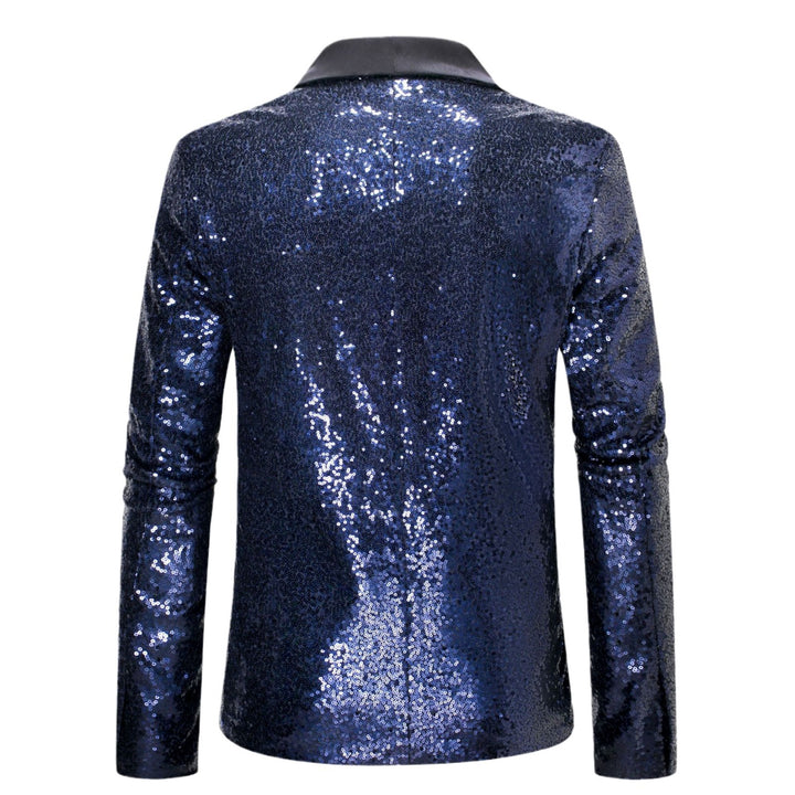 Herrar elegant paljett-blazer med modern passform och glittrande accenter Mirla-Eva Jonsson