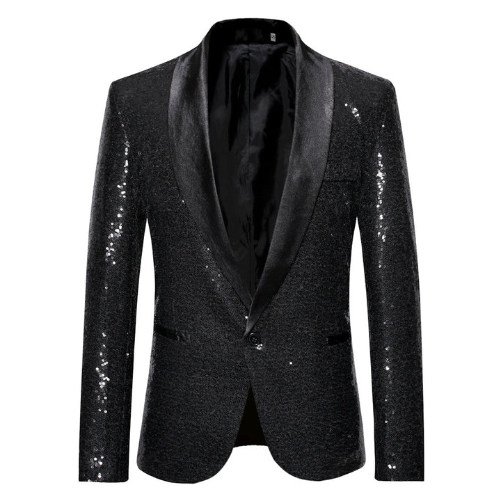 Herrar elegant paljettblazer i modern skärning Mirla-Eva Jonsson