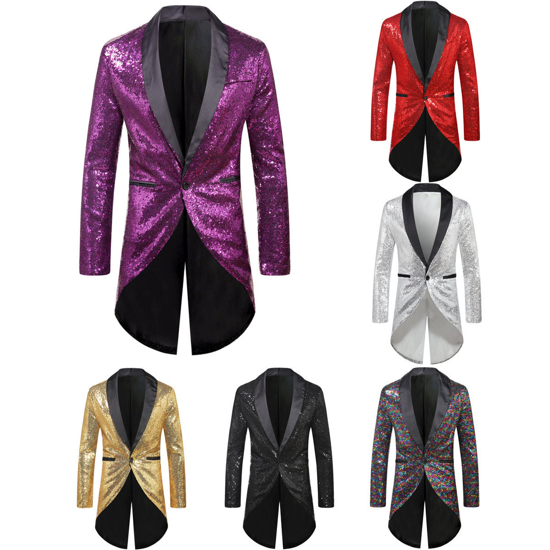 Herrar elegant paljettblazer med lyxiga detaljer Mirla-Eva Jonsson