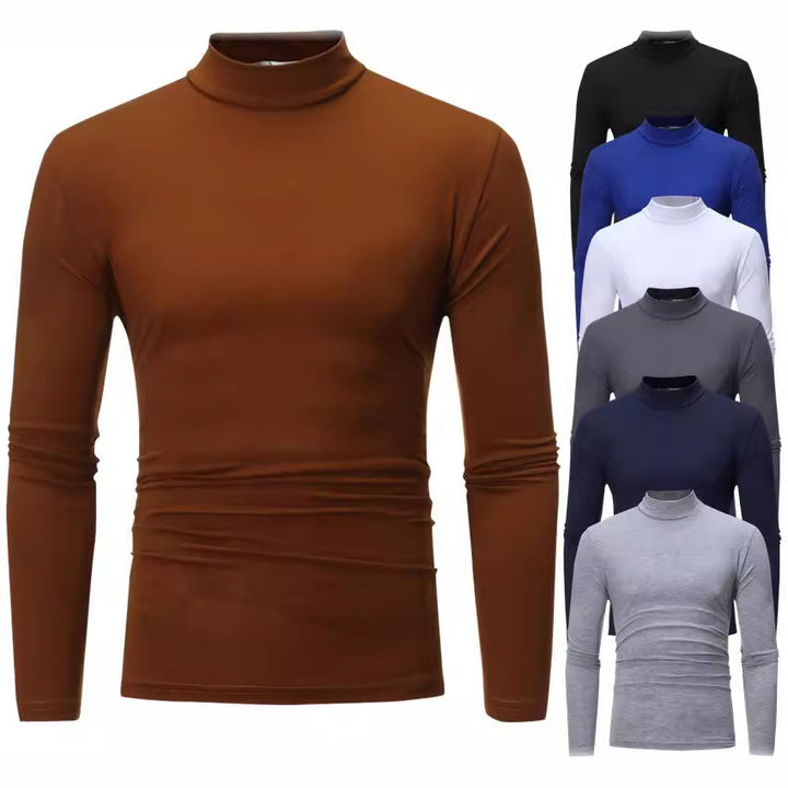Herrar elegant rullkrage-T-shirt i mjuk jersey Eva Jonsson-Eva Jonsson