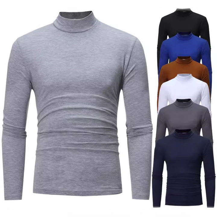 Herrar elegant rullkrage-T-shirt i mjuk jersey Eva Jonsson-Eva Jonsson