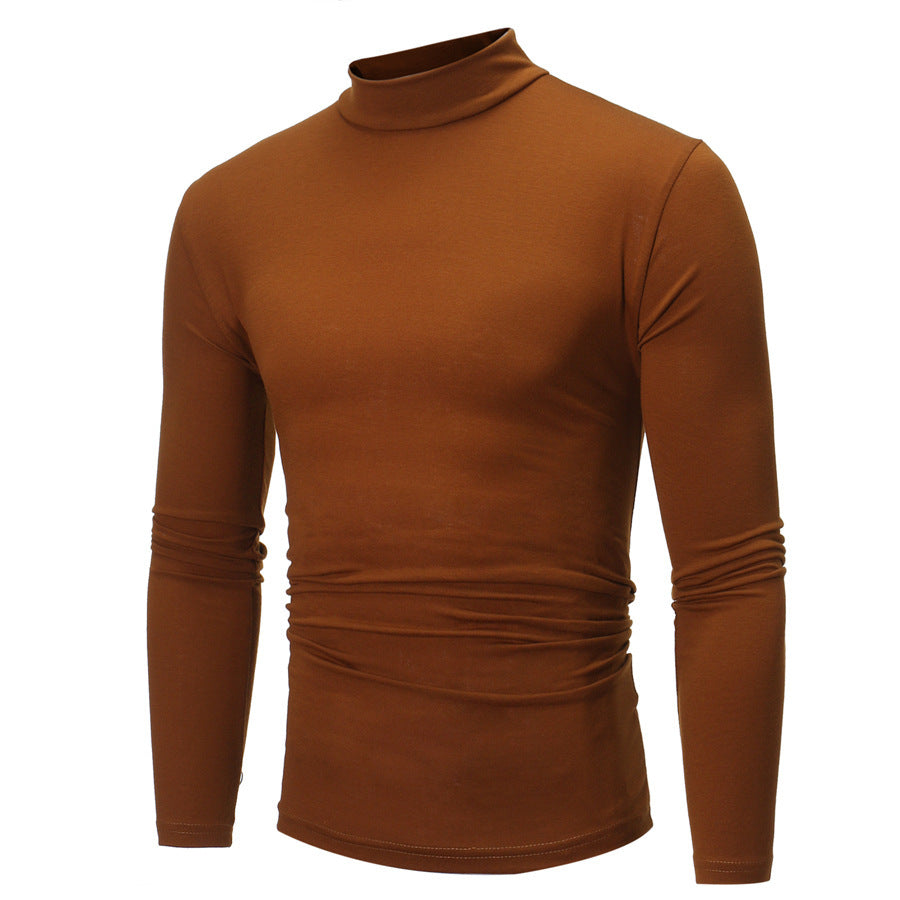 Herrar elegant rullkrage-T-shirt i mjuk jersey Mirla-Eva Jonsson