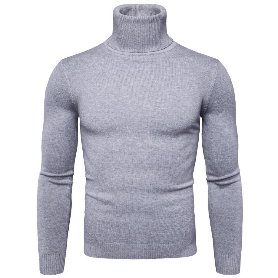Herrar elegant rullkrage tröja i fin merinoull Mirla-Eva Jonsson