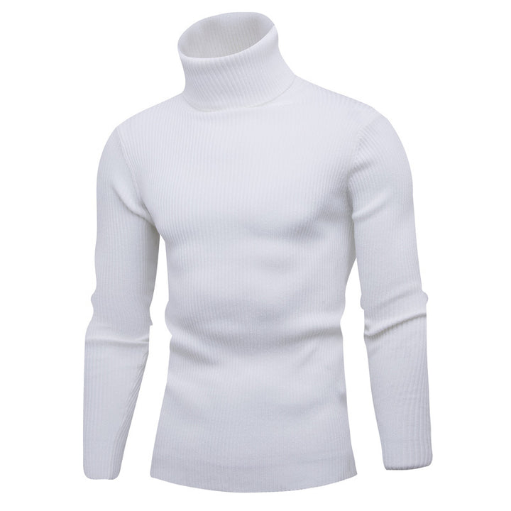 Herrar elegant rullkragepullover i mjukt stickat Mirla-Eva Jonsson