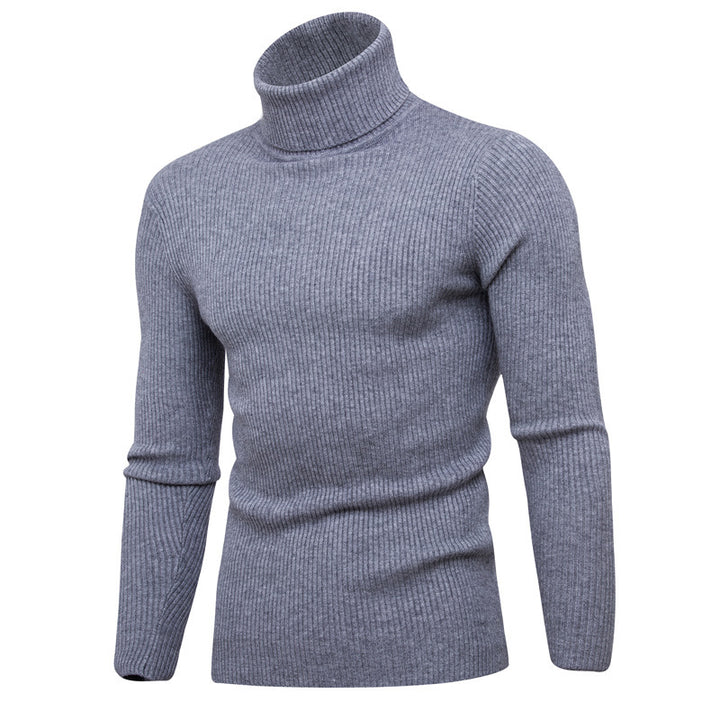 Herrar elegant rullkragepullover i mjukt stickat Mirla-Eva Jonsson