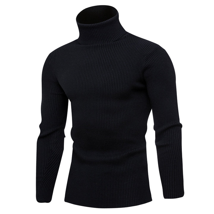 Herrar elegant rullkragepullover i mjukt stickat Mirla-Eva Jonsson