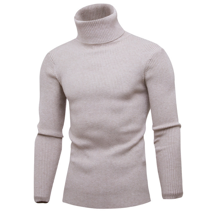 Herrar elegant rullkragepullover i mjukt stickat Mirla-Eva Jonsson