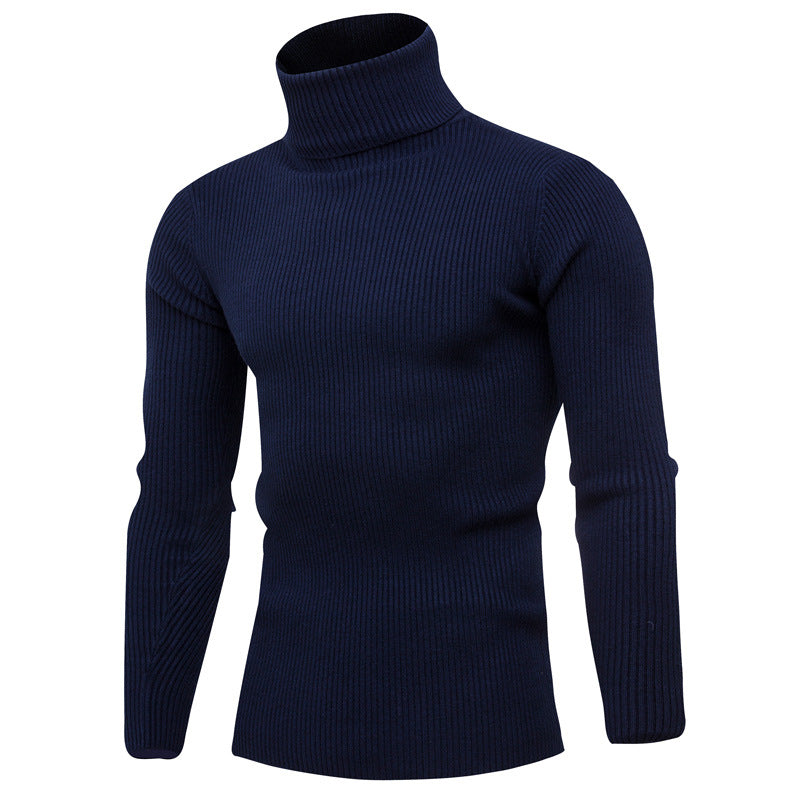 Herrar elegant rullkragepullover i mjukt stickat Mirla-Eva Jonsson