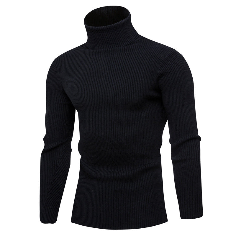 Herrar elegant rullkragepullover i mjukt stickat Mirla-Eva Jonsson
