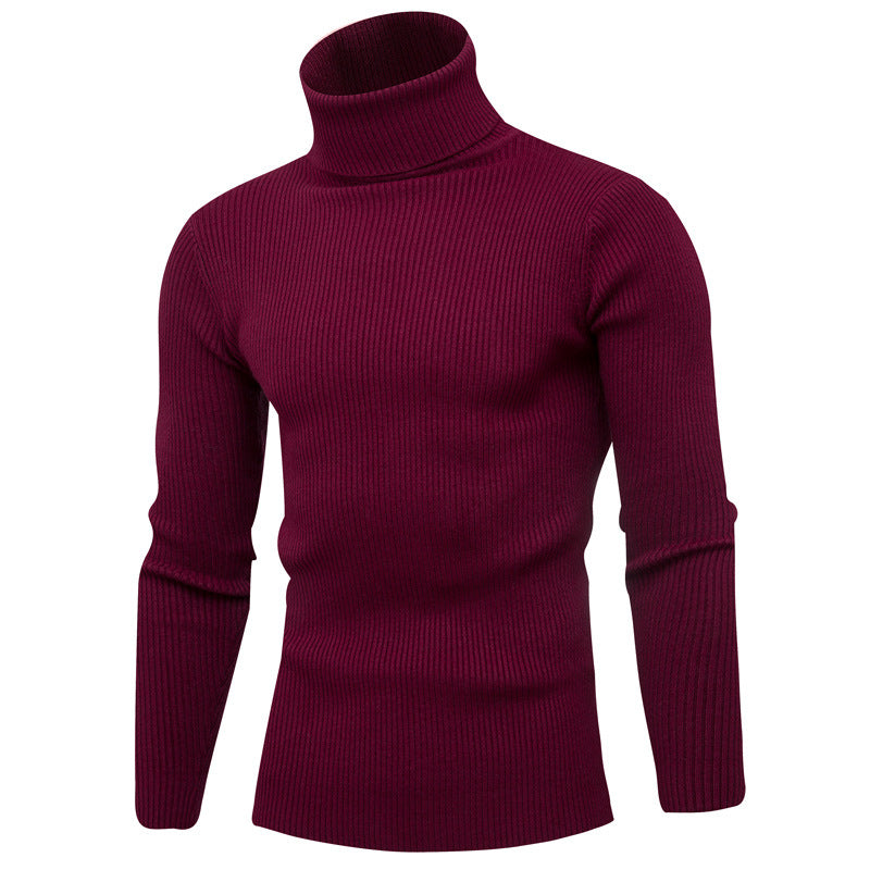 Herrar elegant rullkragepullover i mjukt stickat Mirla-Eva Jonsson
