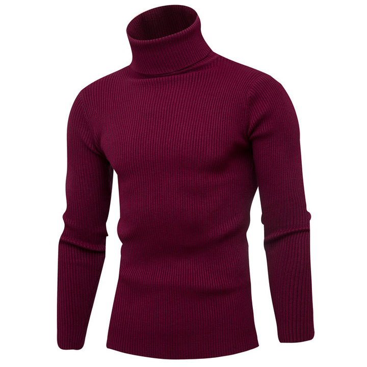 Herrar elegant rullkragepullover i mjukt stickat Mirla-Eva Jonsson