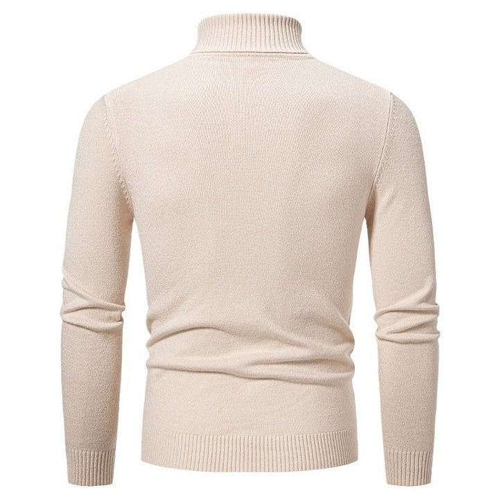 Herrar elegant rullkragetröja med strukturerad design Mirla-Eva Jonsson
