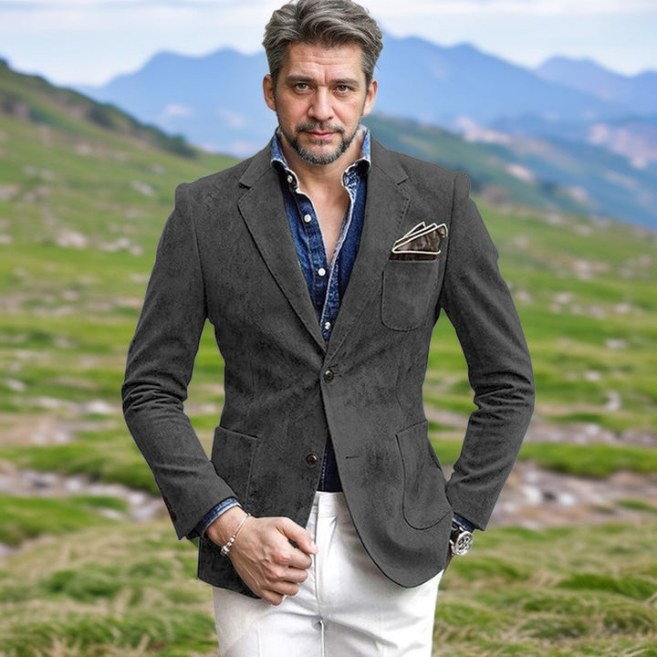 Herrar elegant sammet blazer i modern look Mirla-Eva Jonsson