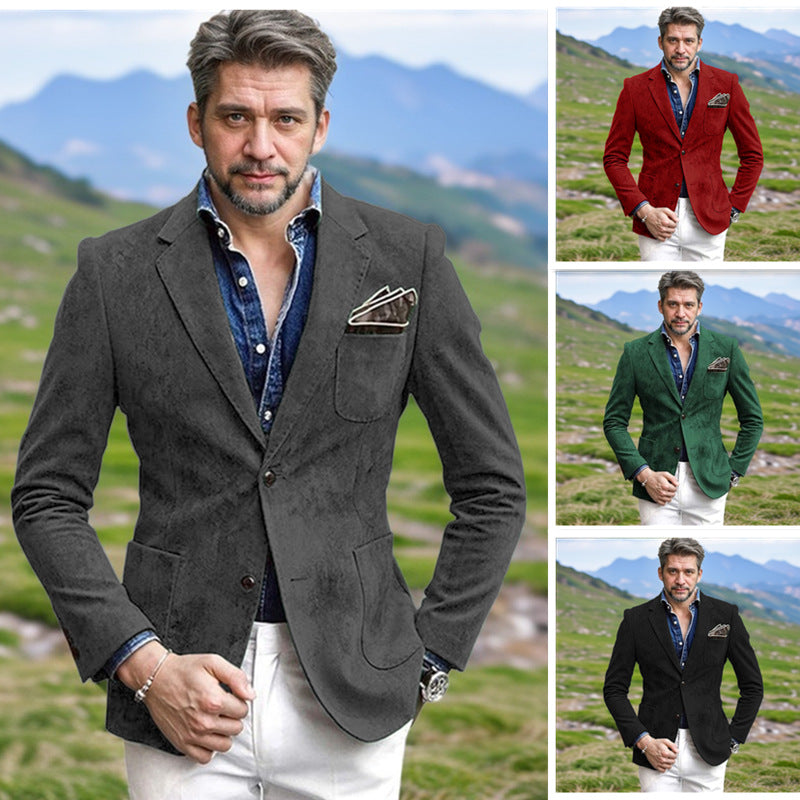 Herrar elegant sammet blazer i modern look Mirla-Eva Jonsson