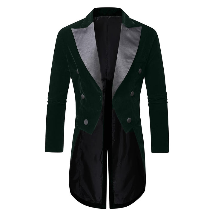 Herrar elegant sammetsblazer med dubbel knapprad Eva Jonsson-Eva Jonsson