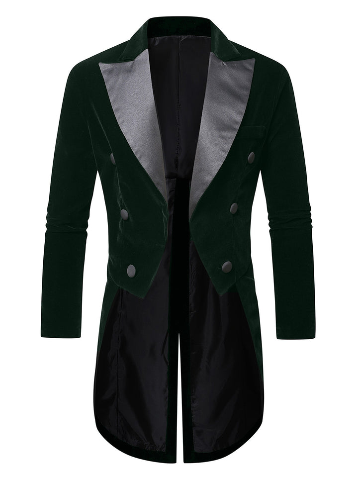 Herrar elegant sammetsblazer med dubbel knapprad Eva Jonsson-Eva Jonsson