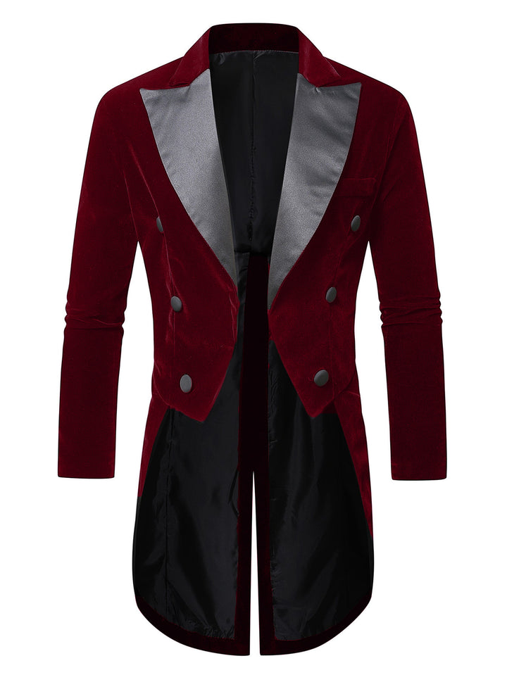 Herrar elegant sammetsblazer med dubbel knapprad Eva Jonsson-Eva Jonsson