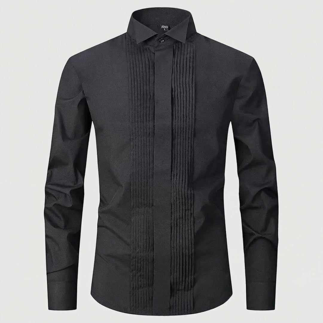Herrar elegant smoking skjorta med plisséfront-Eva Jonsson