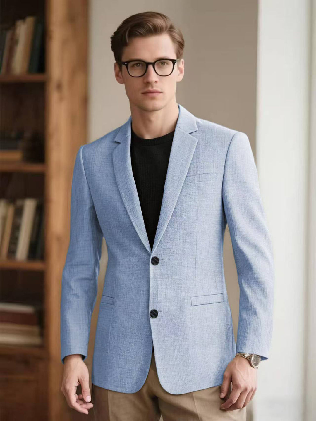 Herrar elegant strukturell blazer med moderna accenter Mirla-Eva Jonsson