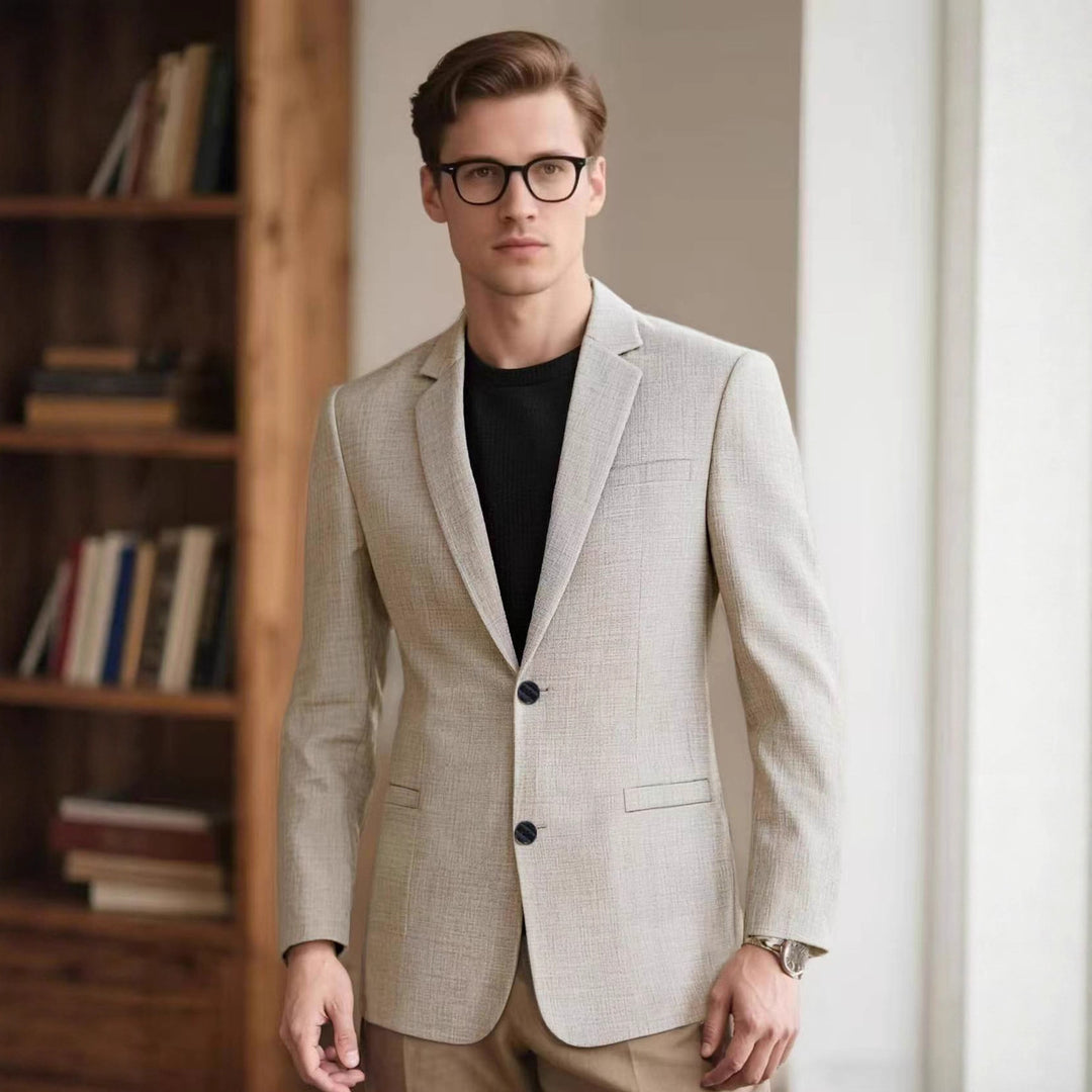 Herrar elegant strukturell blazer med moderna accenter Mirla-Eva Jonsson