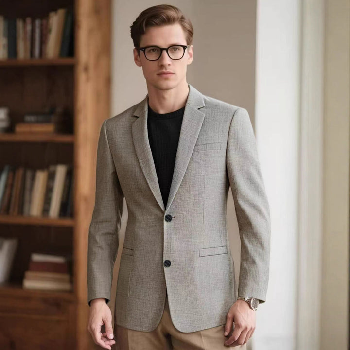 Herrar elegant strukturell blazer med moderna accenter Mirla-Eva Jonsson
