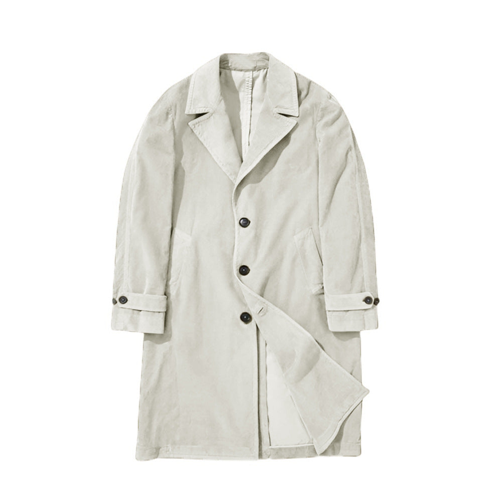 Herrar elegant trenchcoat i högkvalitativt tyg med praktiska fickor Mirla-Eva Jonsson