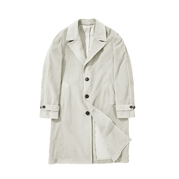 Herrar elegant trenchcoat i högkvalitativt tyg med praktiska fickor Mirla-Eva Jonsson