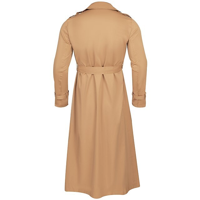Herrar elegant trenchcoat med högkvalitativ bearbetning och genomgående foder Eva Jonsson-Eva Jonsson