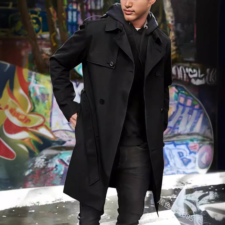 Herrar elegant trenchcoat med praktiska fickor Mirla-Eva Jonsson
