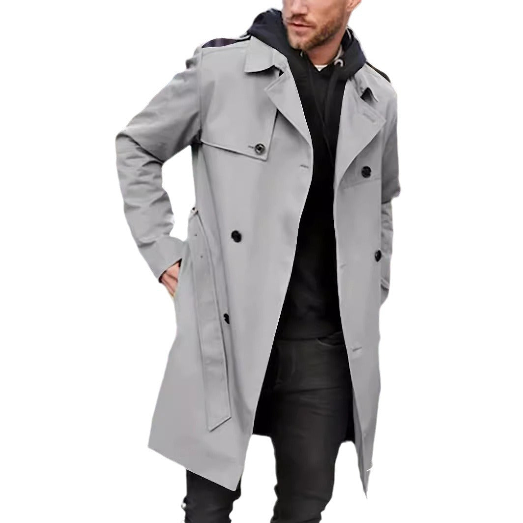 Herrar elegant trenchcoat med praktiska fickor Mirla-Eva Jonsson