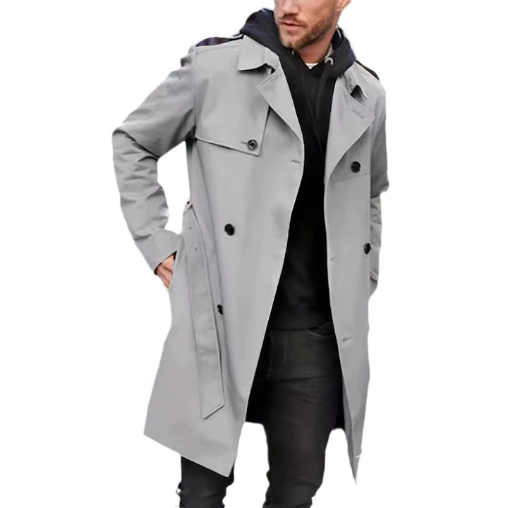 Herrar elegant trenchcoat med praktiska fickor Mirla-Eva Jonsson